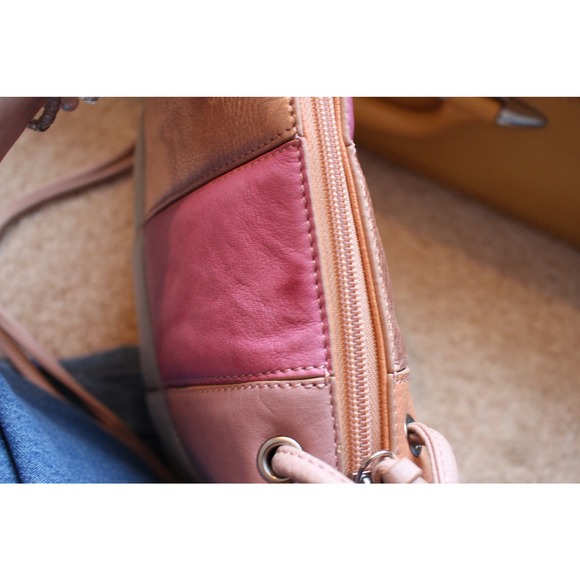 Chi by Carlos Falchi Colorblock Patchwork Handbag - Picture 11 of 11